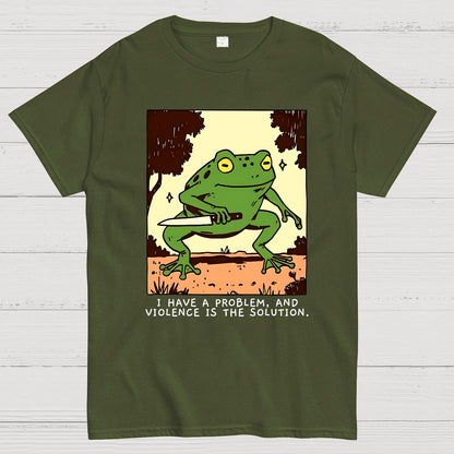 Frog Violence Geek T-Shirt