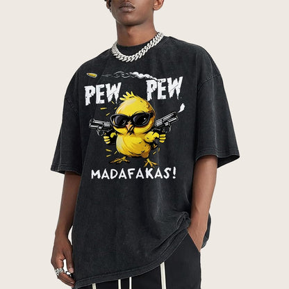 Pew Pew Madafakas! Vintage Distressed T-shirt