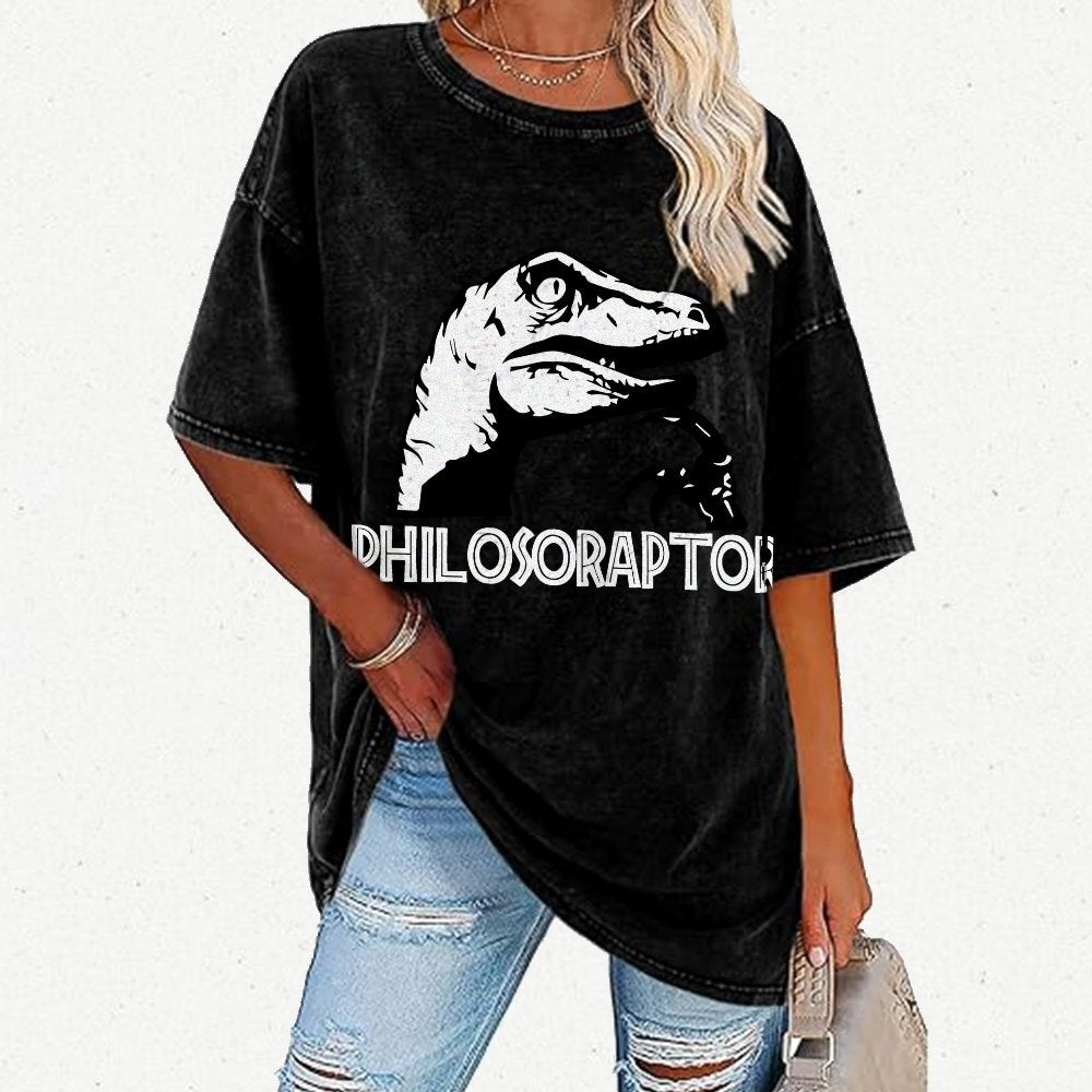 Philosoraptor Vintage Distressed T-shirt