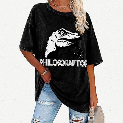 Philosoraptor Vintage Distressed T-shirt
