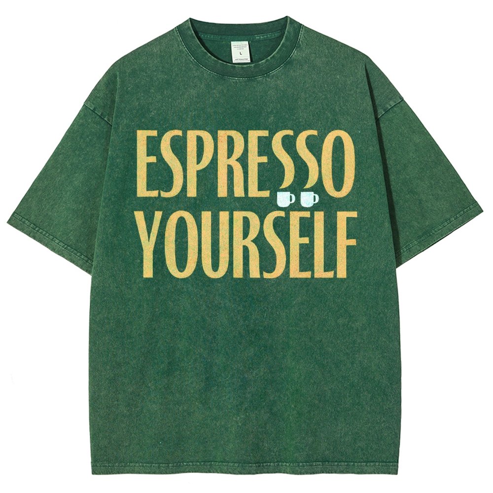 Espresso Yourself Vintage Distressed T-shirt