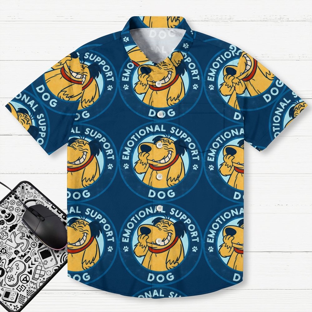 Emotional Support Dogs Geek Hawaiian Shirt