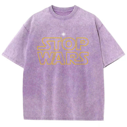 Stop Wars! Vintage Distressed T-shirt