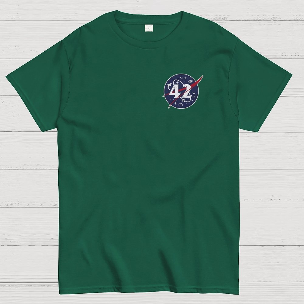 42 Life Universe and Everything Front And Back Printing Geek T-Shirt