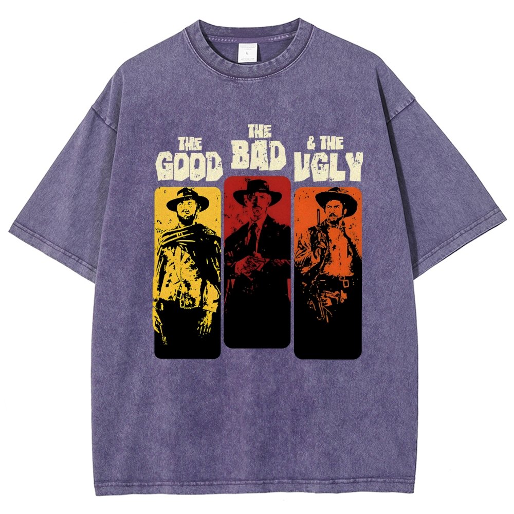 The Good The Bad The Ugly  Vintage Distressed T-shirt