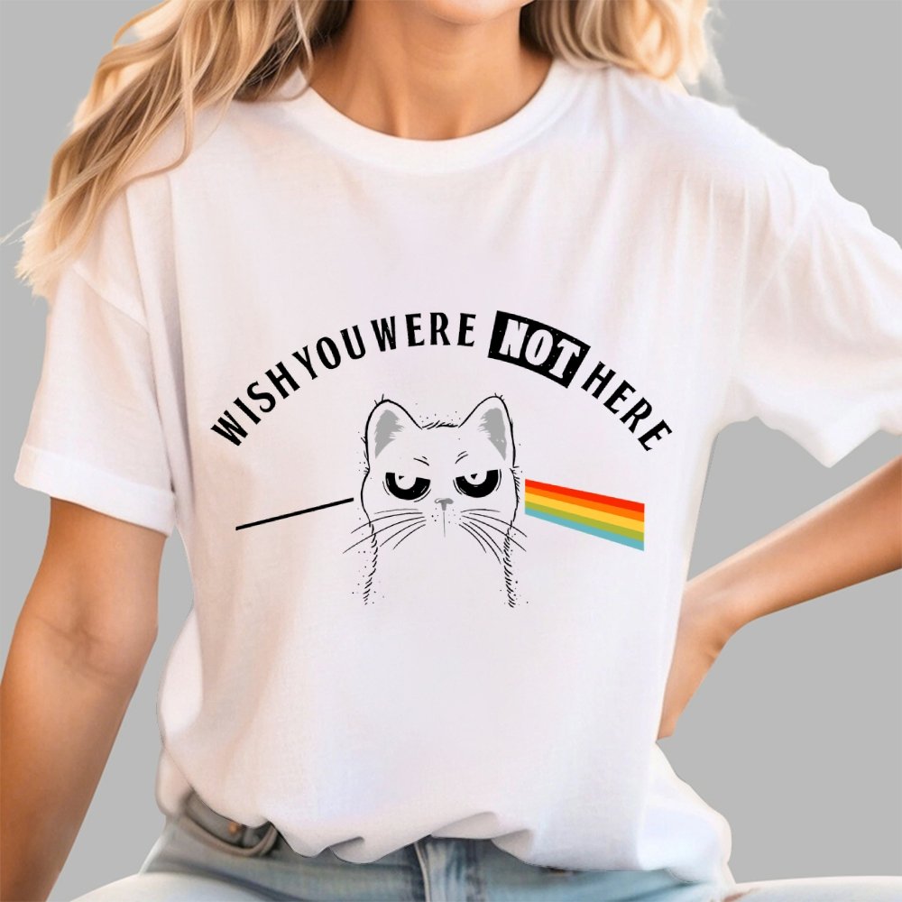 I Wish You Were NOT Here Geek T-Shirt