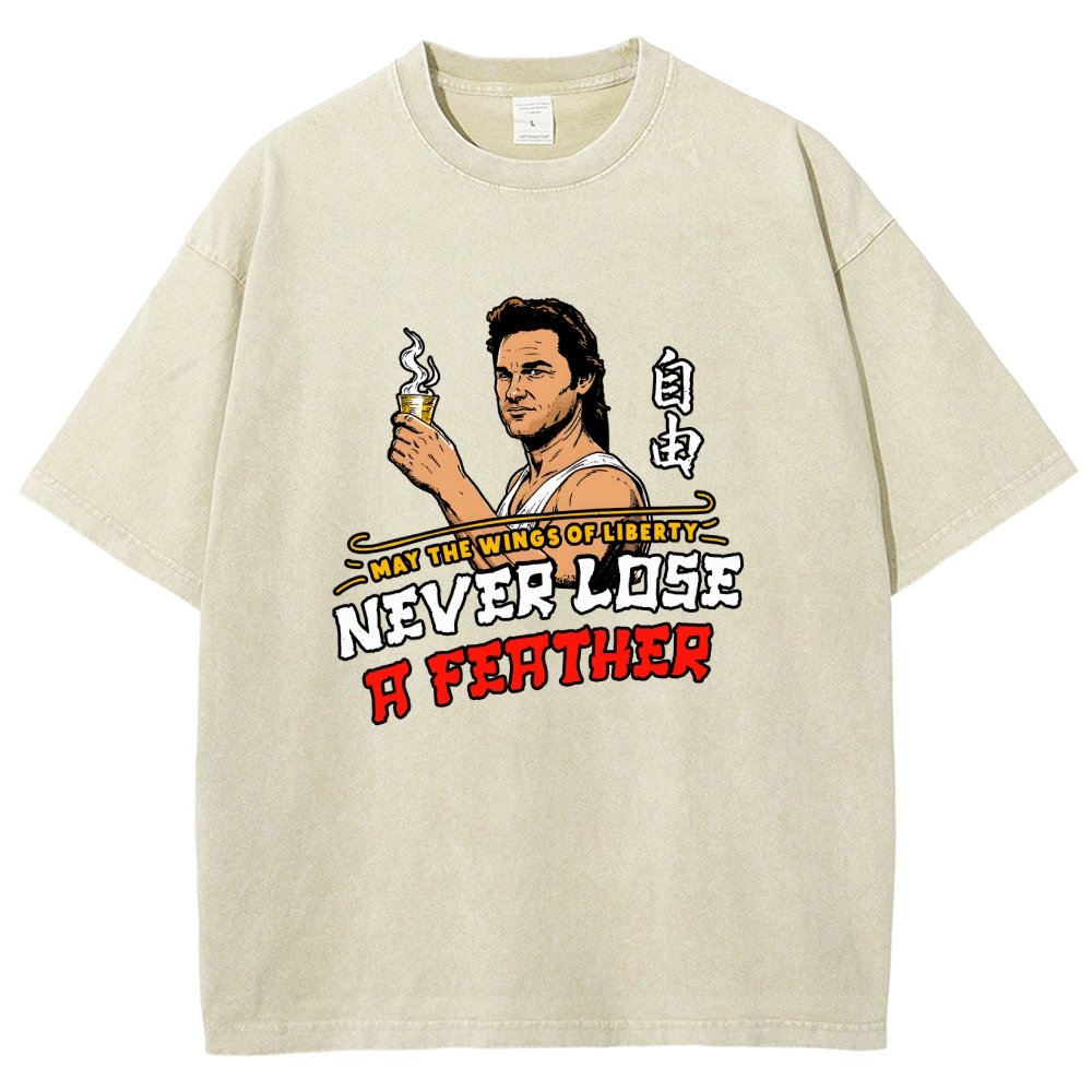 May the Wings of Liberty Never Lose a Feather Vintage Distressed T-shirt