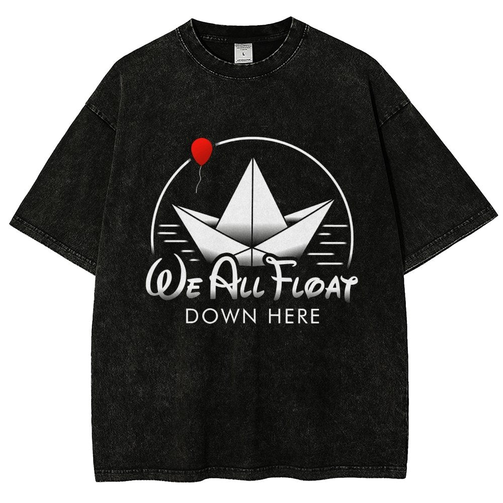We All Float Vintage Distressed T-shirt