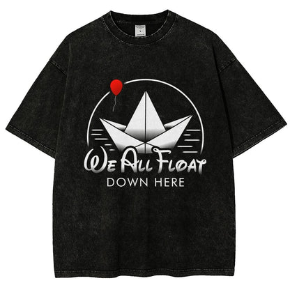 We All Float Vintage Distressed T-shirt