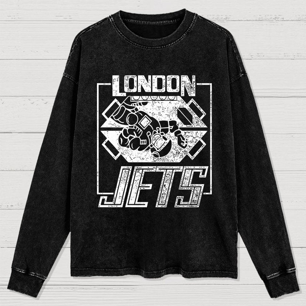 London Jets Washed Long Sleeve Tee