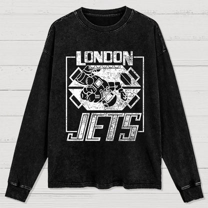 London Jets Washed Long Sleeve Tee
