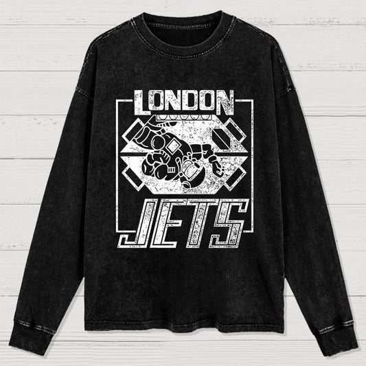 London Jets Washed Long Sleeve Tee