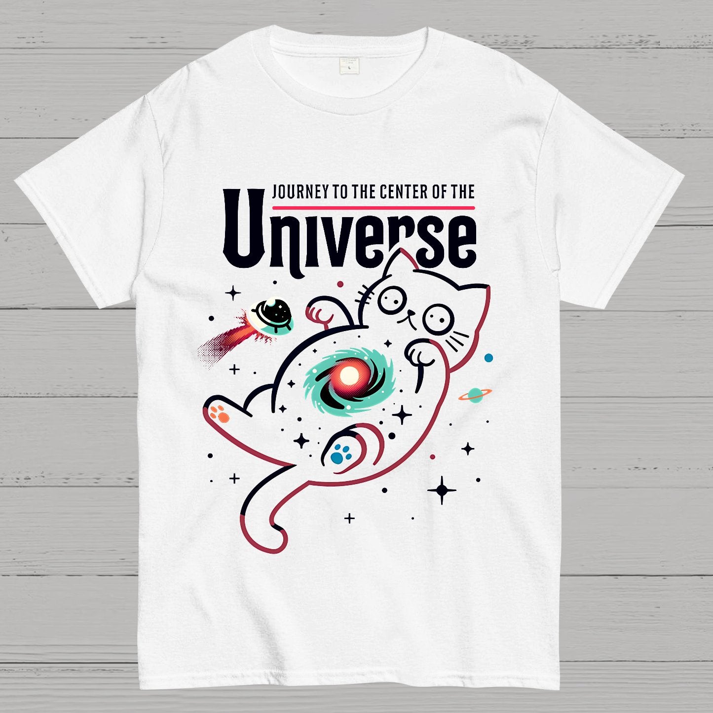 Journey to the Center of the Universe Geek T-Shirt