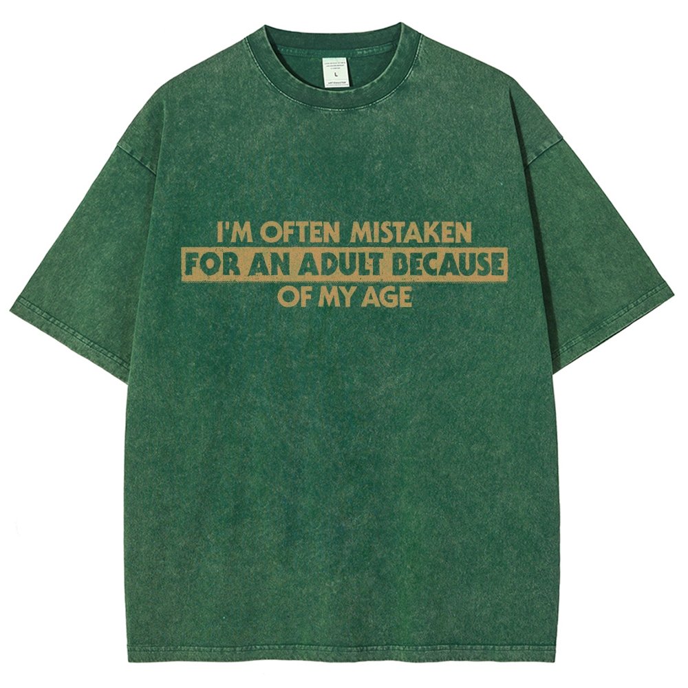 Because Of My Age Vintage Distressed T-shirt