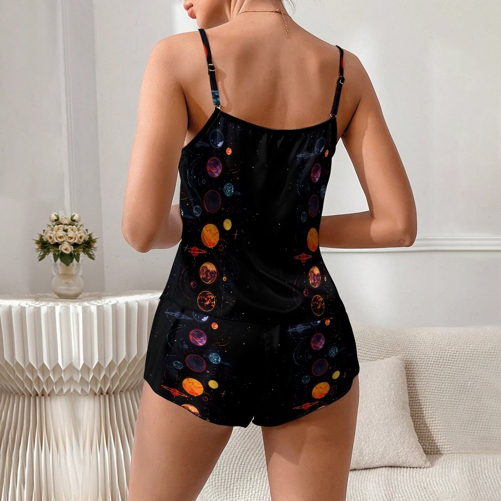 Astroplanet  Women's Geek Suspender Cami Set