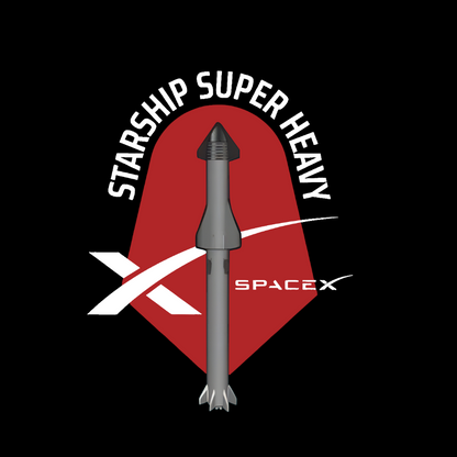 SpaceX Starship Rocket Geek T-Shirt