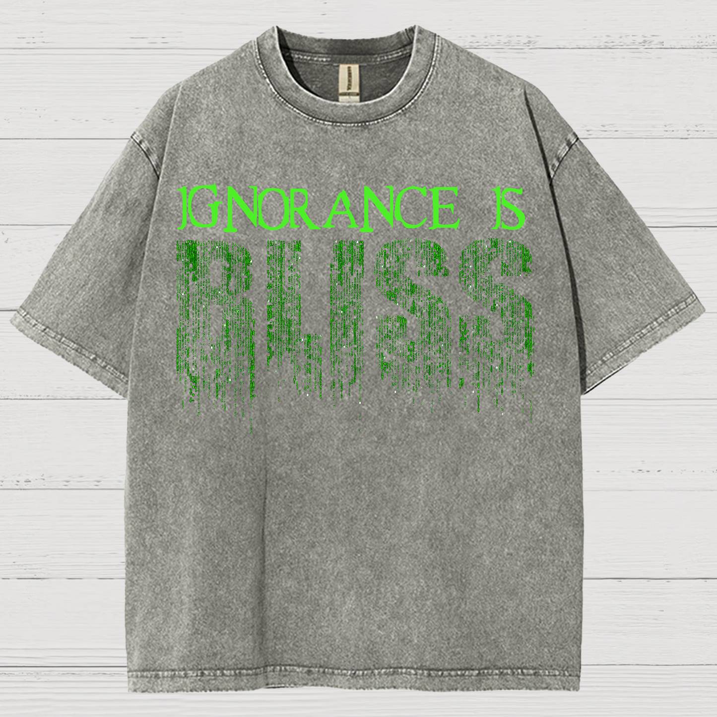 Ignorance Is Bliss Vintage Distressed T-shirt