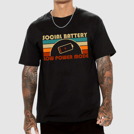 Low Social Battery Geek T-Shirt