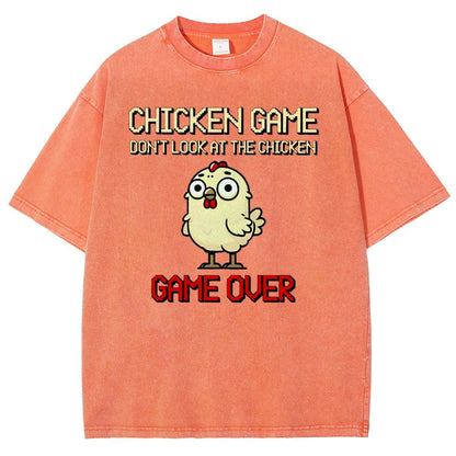 Chicken-game Vintage Distressed T-shirt