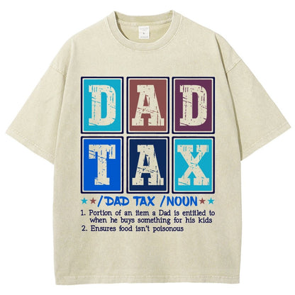 Funny Dad Tax Noun Vintage Distressed T-shirt