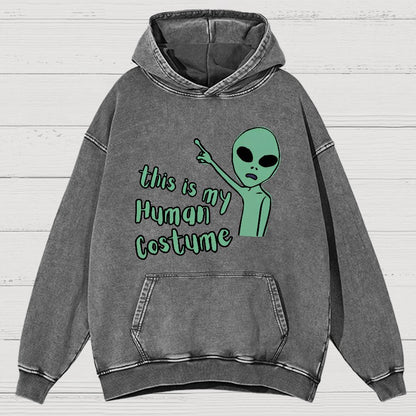 This is my Human Costume Vintage Distressed Hoodie