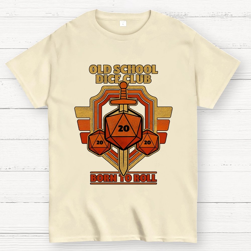 RPG Vintage Sword Shield Geek T-Shirt