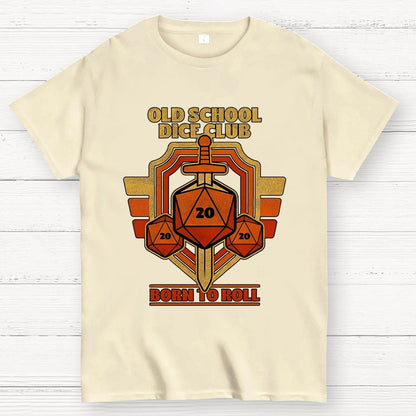 RPG Vintage Sword Shield Geek T-Shirt