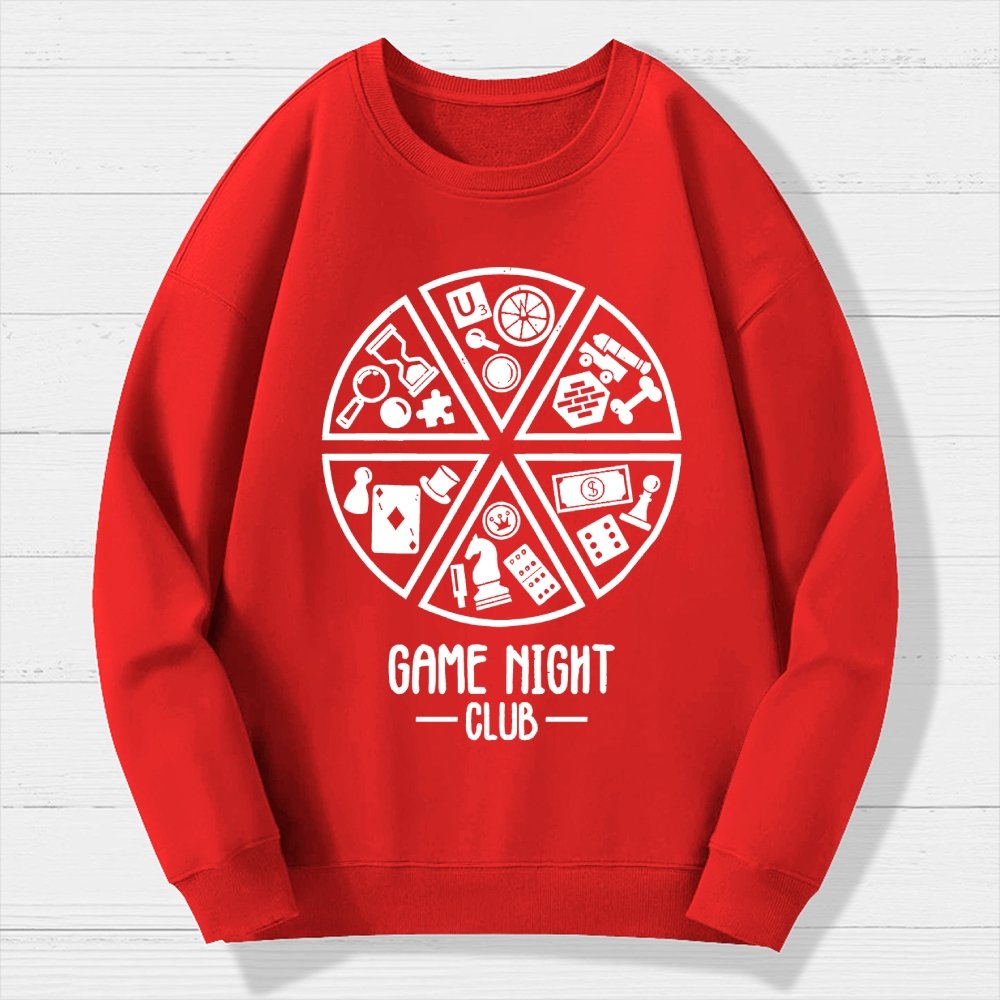 Game Night Club Geek Cotton Sweatshirt