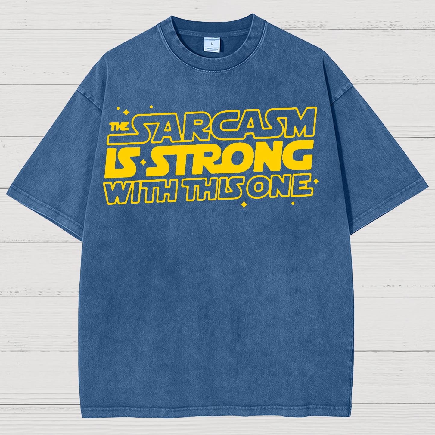 Strong Sarcasm Vintage Distressed T-shirt