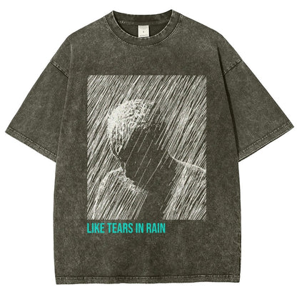 Like Tears In Rain Vintage Distressed T-shirt