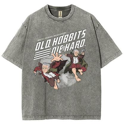Old Adventurers Die Hard Vintage Distressed T-shirt