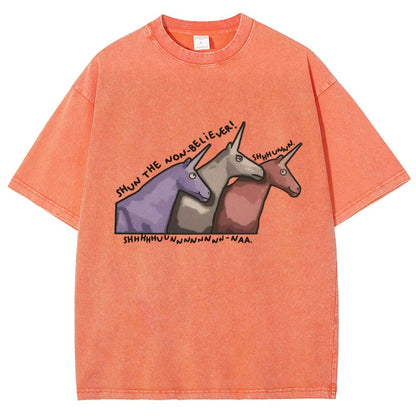 Shun the Non-Believer   Vintage Distressed T-shirt