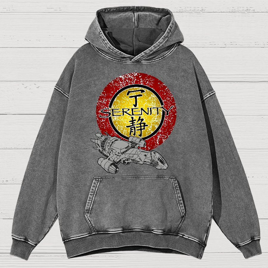 Firefly Starship Vintage Distressed Hoodie