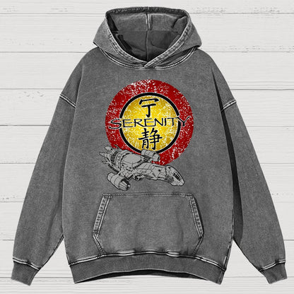 Firefly Starship Vintage Distressed Hoodie