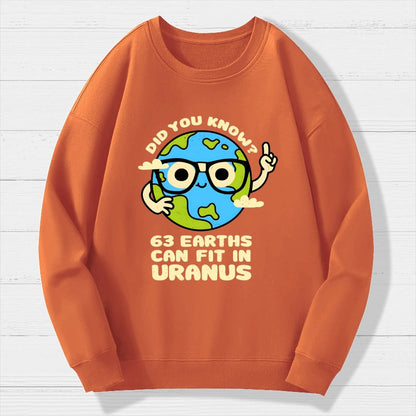 Uranus Geek Cotton Sweatshirt