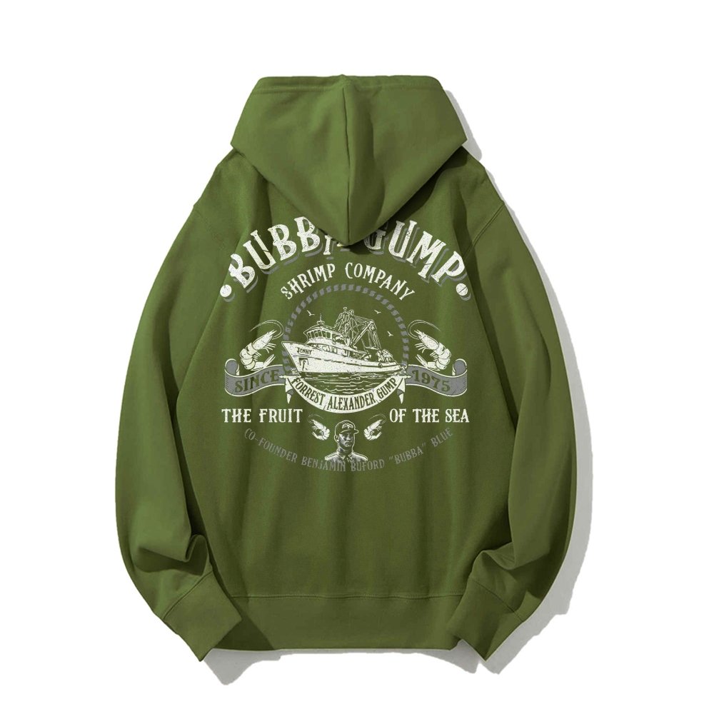 The Fruit Of The Sea Printed Back Unisex Cotton Hoodie