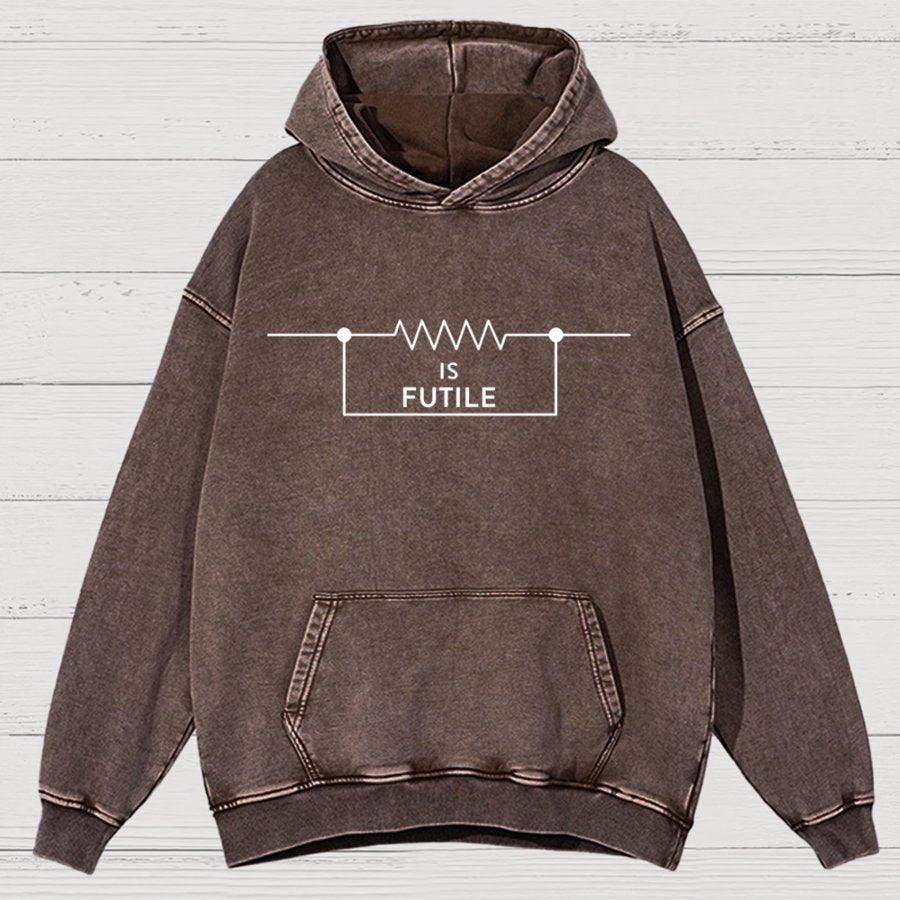 Funny Engineer Resistor Geek Science Vintage Distressed Hoodie