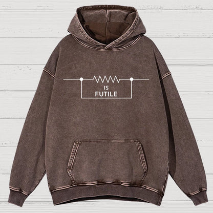 Funny Engineer Resistor Geek Science Vintage Distressed Hoodie
