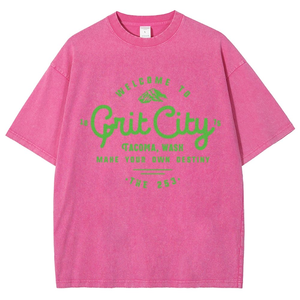 Grit City Tacoma Washington Vintage Distressed T-shirt