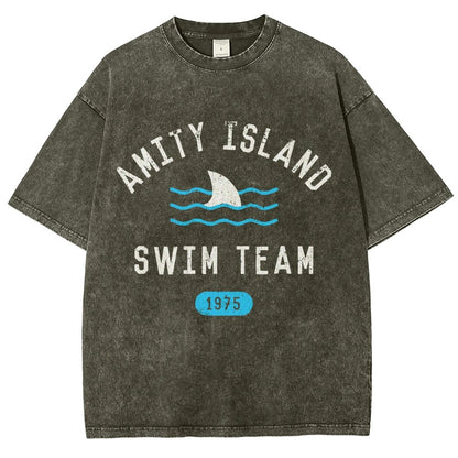 Sunny Bay Swim Team Vintage Distressed T-shirt