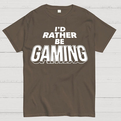 I'd Rather Be Gaming Geek T-Shirt