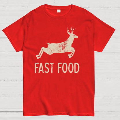 Fast Food Deer Funny Joke Hunting Geek T-Shirt