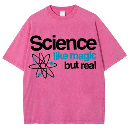 Science Like Magic But Real Vintage Distressed T-shirt