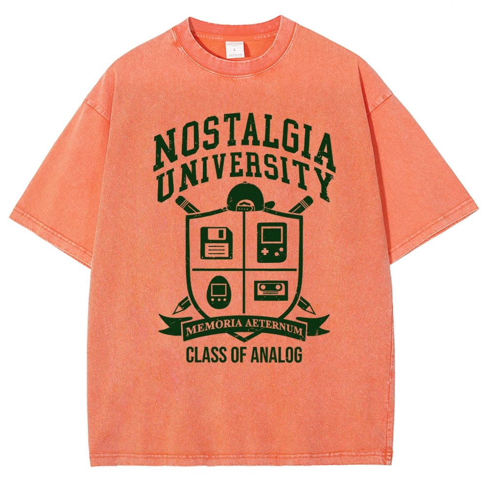 Nostalgia University Vintage Distressed T-shirt