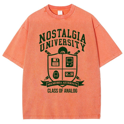 Nostalgia University Vintage Distressed T-shirt
