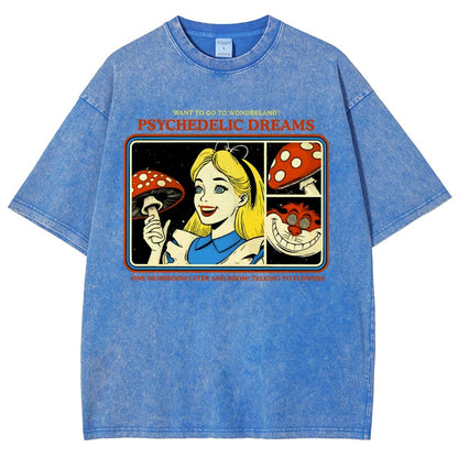 Psychedelic Dreams Vintage Distressed T-shirt