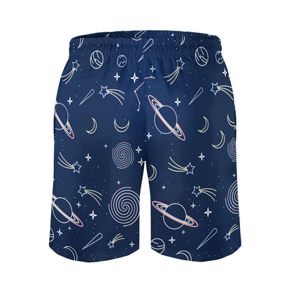 Space Planet Stick Figure Geek Shorts
