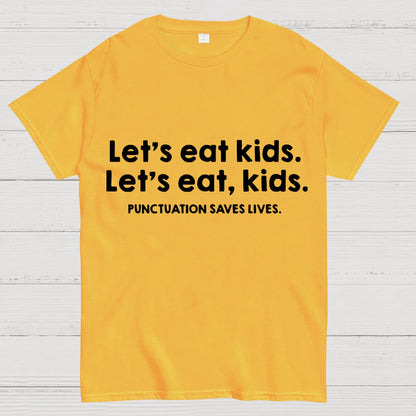 Punctuation Saves Lives Funny Geeky T-Shirt