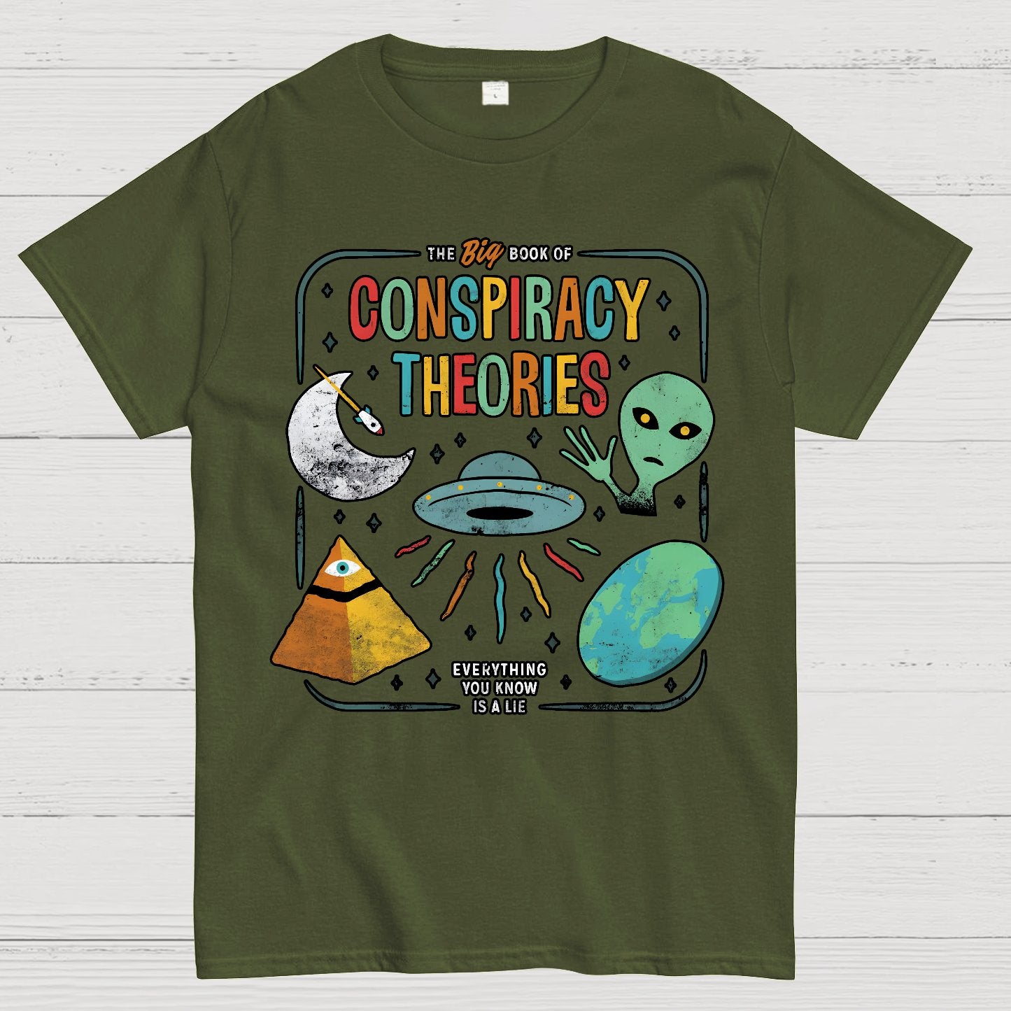 The Big Book Of Conspiracy Theories Geek T-Shirt