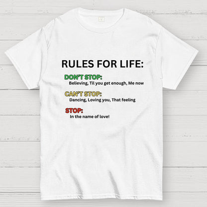Rules For Life Unisex Geek T-Shirt